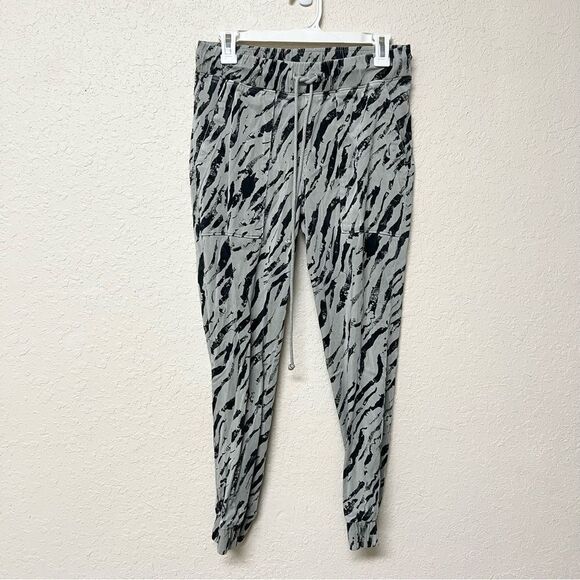 Cloth & Stone Everyday Jogger Pants Tiger Stripe Gray Green Black Size S - Picture 1 of 7